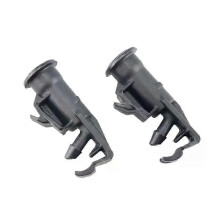 2 boquillas rociadoras para limpiaparabrisas, color negro, aptas para Ssangyong Korando C Actyon (años
