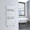 AICA (White, 1200x450mm) Heated Towel Rail Flat Central Heating Radiator 2