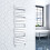 AICA (White, 1600x450mm) Heated Towel Rail Flat Central Heating Radiator 2