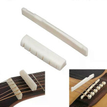 2 stuks/set botten gitaarbrugzadel en moer voor 6-snarige akoestische en folkgitaar vervangende onderdelen