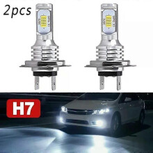 2PCS H7 LED Auto Scheinwerfer Lampen DC 12-24V Transparent Weiß 6000K 55W 8000LM Auto hohe Abblendlicht