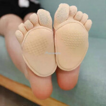 2 stücke = 1 paar Zehenspreizer Elastizität Fußpflege Halbe Einlegesohlen Fünf Finger Socken Pads Bunion
