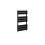 AICA (Black, 800x450mm) Heated Towel Rail Flat Central Heating Radiator 4