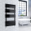 AICA (Black, 1000x450mm) Heated Towel Rail Flat Central Heating Radiator 2