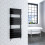 AICA (Black, 1200x450mm) Heated Towel Rail Flat Central Heating Radiator 2