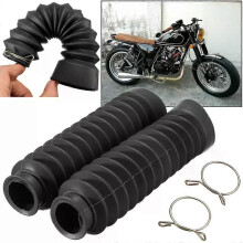 2 piezas de accesorios para motocicleta, amortiguador de horquilla delantera, cubierta antipolvo, polainas