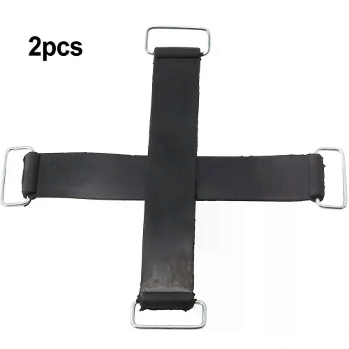 2pcs Motorcycle Rubber Battery Strap Holder Belt Elastic Bandage Stretchable Fixed Strap For Tricycles