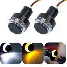 2 stuks motorfiets richtingaanwijzer LED-lichtindicator knipperlicht stuuruiteinde stuur LED waterdichte