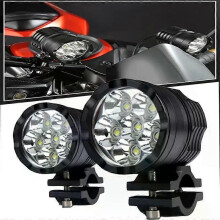 2st motorcykel vattentät extra strålkastare 12V Moto LED spotlight lampa extra strålkastare Moto