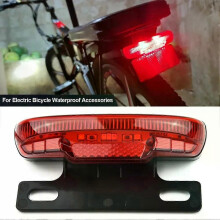 36-60V Ebike Hinten LED Rücklicht Sicherheit Warnung Lampe Für Elektrische Fahrrad Wasserdicht Zubehör