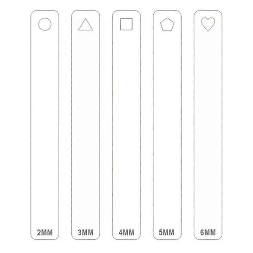 367A Clay Thickness Ruler Pottery Clay Thickness Ruler Clay Depth Guide Pottery Tools Clay Tool for