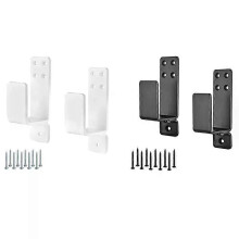 2X4 dörrbarrikadfästen Heavy Duty uppgraderade dörrstångshållare fästen för hemsäkerhetsdräkt för