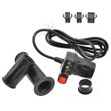 36V/48V Ebike Twist Gasgriff Rechts und Links Elektrische Fahrrad Lenker Gasgriff mit Batterie