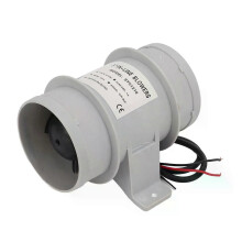Ventilatore in linea silenzioso da 3 pollici e 12 V, ventilatore per sentina marina in linea per yacht,