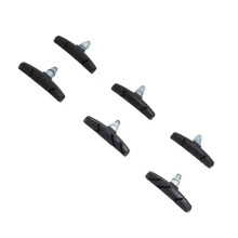 3 Paar Mountainbike-Fahrradbeläge, Bremsschuhe, Blöcke, Fahrradzubehör für das System (schwarz)
