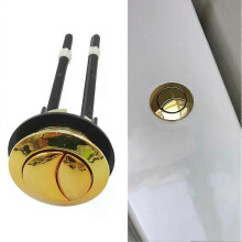 38 mm toilet drukknop goud voor mechanische bovenspoelklep dubbele spoeling voor watertanks dubbele