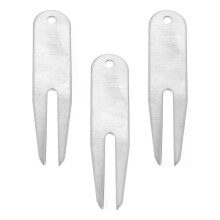 3 Pcs Golf Green Fork Outdoor Golfing Divot Forks Golfs Lawn Repair Tool Supply Turf Accessories Mini