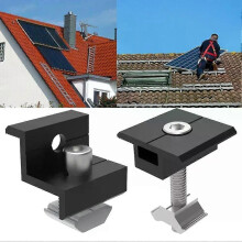 4/10 stuks eindklemmen voor zonnepaneelhouders, medium klemmen voor 30-35 mm montage van zonnepaneelbeugels