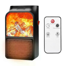 3D Vlam Mini Elektrische Kachel 900W Elektrische Haardkachel met Afstandsbediening Plug-in Muur Draagbaar