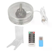 3D Hologram Fan 48 LED's WiFi APP Afstandsbediening Ingebouwde luidspreker Holografisch reclamedisplay
