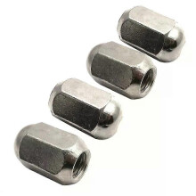 4/2 pezzi M10x125 Dado per mozzo ruota in acciaio cromato a passo fine per ATV Scooter Buggy Quad Moto