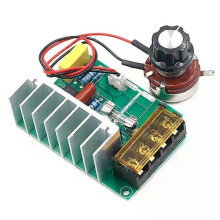 Regulador de voltaje eléctrico SCR de 4000 W, 0-220 V CA, controlador de velocidad del motor, atenuadores