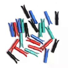 3 piezas de 62 mm de aleación de aluminio para tiro con arco, inserto de pasador de culatín de flecha,