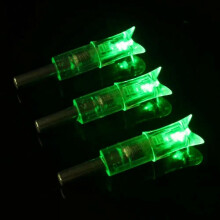 3/6/12 flechas de ballesta con luz LED brillante para tiro con arco, para caza nocturna y deportes.