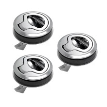 3 kpl Yleinen upotussalpa ovikaappi Hardware Marine Salpa veneen upotettava vetosalpa Pyöreä venekansi