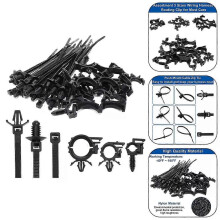 45Pcs Vehicle Self-locking Cable Ties For Toyota For Honda Car Chassis Wire Harness Retainer Clip Push