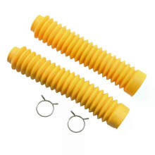 Fourche de moto 30 mm, soufflet en caoutchouc jaune, housse anti-poussière universelle pour moto tout-terrain