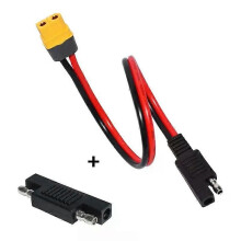 Câble adaptateur XT60 femelle vers connecteur SAE 14 AWG 30 cm pour panneau solaire, station d'alimentation