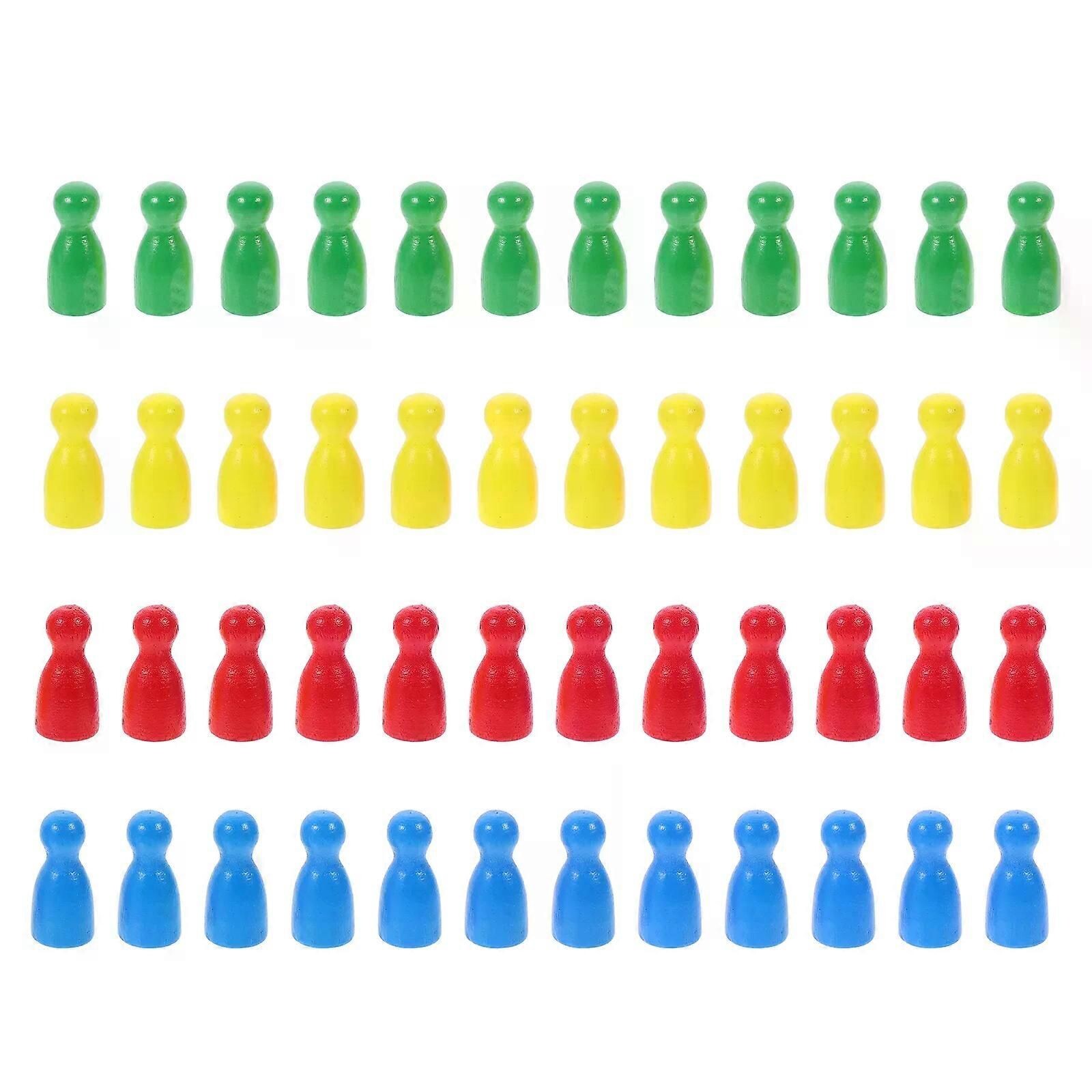 Accessoires de de société, pièces de de société 4 pièces d'échecs pions de | Petits accessoires de carte multicolore Accessoires de de société, pièces de de société 4 pièces d'échecs pions de | Petits accessoires de carte multicolore