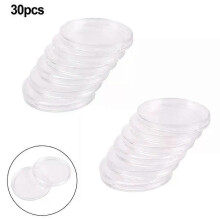 30 cápsulas para monedas, transparentes, para Silver Eagle de 1 oz.