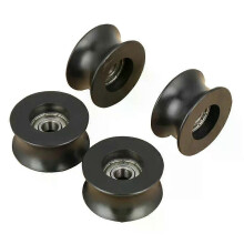4Pcs 0840UU U Typ U-Nut Pulley Rollenführung Rad 8x40x207mm Pulley Rad poleas para cuerdas