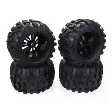 4PCS 125mm 1/10 for Monster Truck Tire & Wheel Hex 12mm For Trxs Tamiya Kyosho HPI HSP Savage XS TM