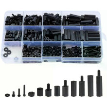 320 stuks M2 M3 M4 mannelijke vrouwelijke zeskant nylon afstandhouder afstandhouder schroef met schroefdraad