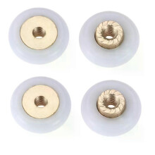 4 Stücke 18mm Dia Schiebetür Ersatz Rad Roller Rollen Möbelrollen Läufer Räder