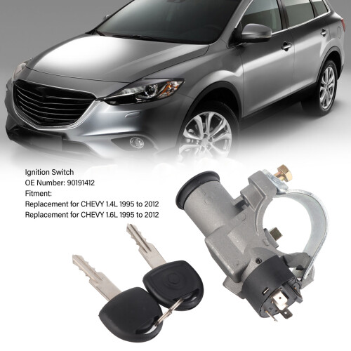 Automotive Replacement Ignition Switch  with 2 Keys for Chevy 1.4L 2