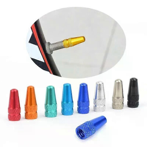 4 tapas de válvula de neumático de bicicleta de aleación de aluminio, protectoras para neumáticos de