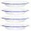 4 Pcs Enamel Plate Multi-function Dish Multifunction Sashimi Food Steamed Plates Kitchen Dishes Flat 1