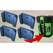 4 stuks batterijhouder voor wandmontage, compatibel met EGO 56v - robuuste V2 3D-geprinte batterijbasis