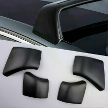 4Pcs Car Roof Rack Cover Cap Rail End Shell Black Plastic Fit For Tesla Model 3