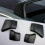 4 pezzi di copertura per portapacchi per auto, in plastica nera, adatti per Tesla Model 3 1