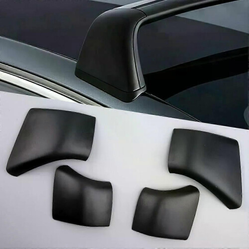 4 pezzi di copertura per portapacchi per auto, in plastica nera, adatti per Tesla Model 3