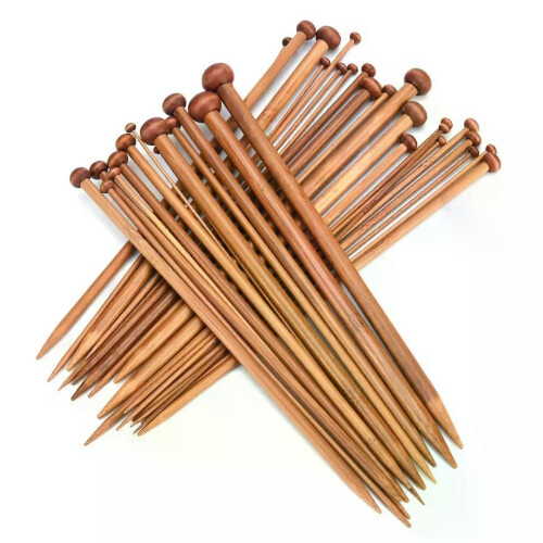 36 PCS Stricknadeln Single Point Carbonized Stricknadeln Punktschutz DIY Handmade