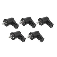 5 piezas de 2 pines DIN derecho HiFi altavoz enchufe cable o tornillo soldadura conector