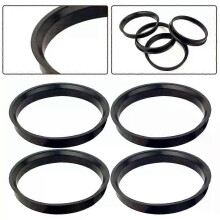 4Pcs Auto Hub Zentrierringe 741 X 726 Mm Für BMW Rad Bohrung Zentrum Spacer Schwarz Auto Kunststoff