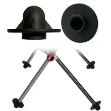 4ST Folding Moon Stol Anti-Sink Fotskydd Lazy Stol Flygande tefat Fottillbehör Utomhuscamping