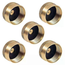 5 pezzi tappo di ricarica in ottone massiccio tappo per bombola di propano da 1 LB tappo sigillato per